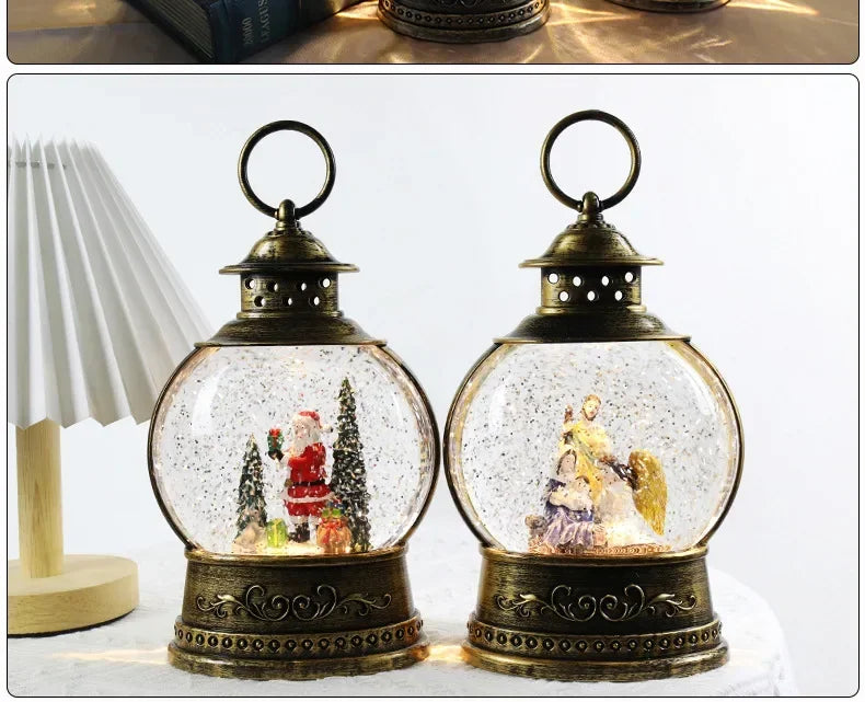 Luzes De Vento Caixas De Música, Bolas De Cristal, Árvore De Papai Noel, Enfeites, Presentes De Natal, Decorações De Carnaval, Vento
