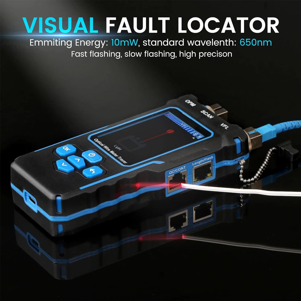 Noyafa-Network Cable Tester, Ethernet Cable Tracker, OPM VFL PoE Checker, Medir Comprimento, Wiremap, Ferramentas de Rede, NF-8508