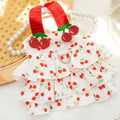 Vestido para animais de estimação para cães e gatos – Roupas estampadas estilo bolo em camadas, vestuário de raça pequena e média, adorável roupa de verão