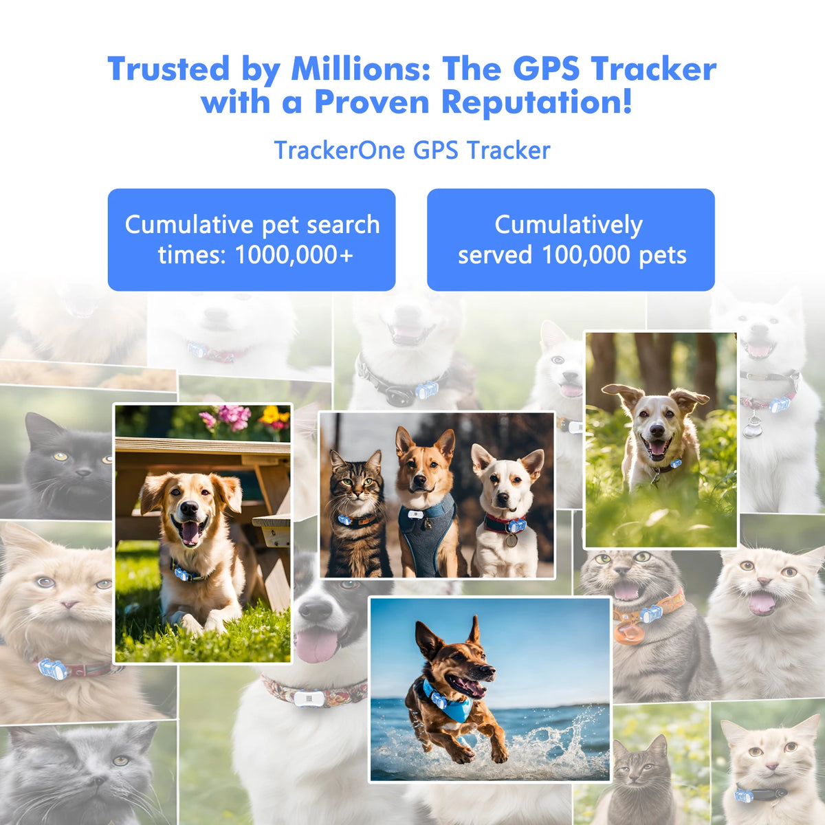 Rastreador GPS para Cães e Gatos com IoT Integrado, Rastreamento por SIM e WiFi, Distância Ilimitada, Localizador Anti-Perda com Código QR, Assinatura Necessária