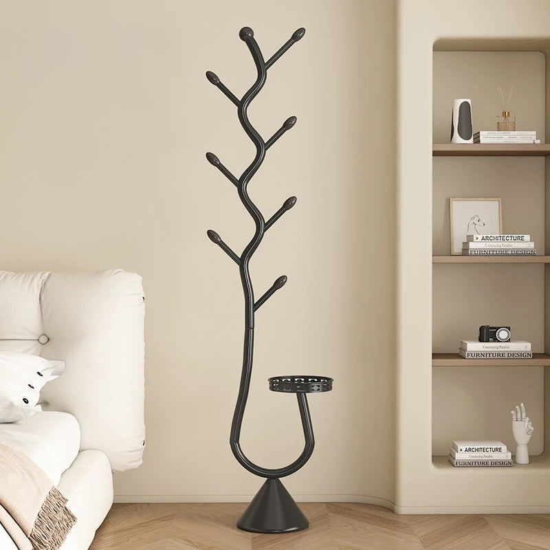 Cabide removível para sala de estar, rack de secagem de pólo único doméstico, suporte para bolsa suspensa de ramo de quarto, cabide suspenso de ardósia francesa