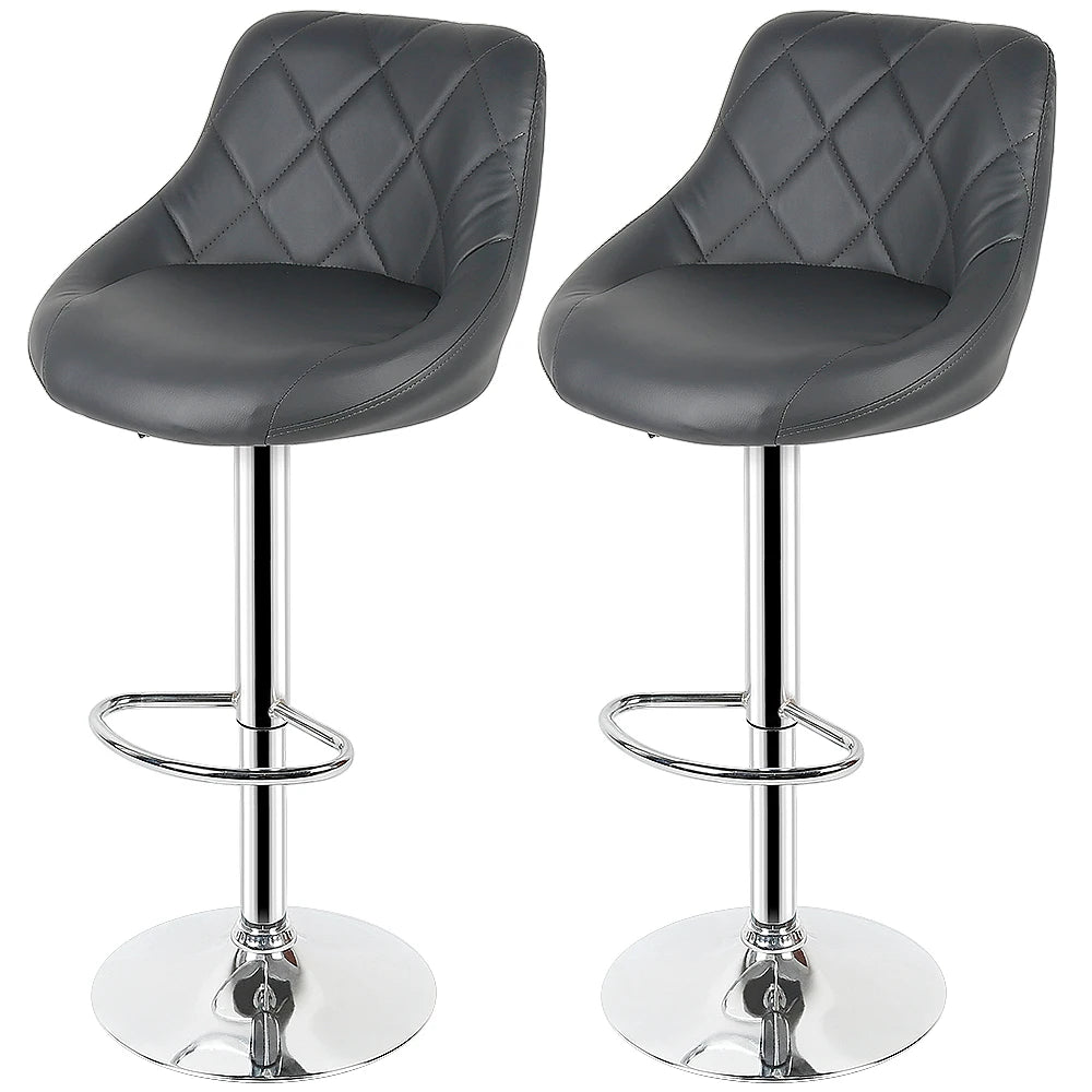 2-Lot Banqueta de bar com assento acolchoado e altura ajustável 360 °   sete cores disponíveis