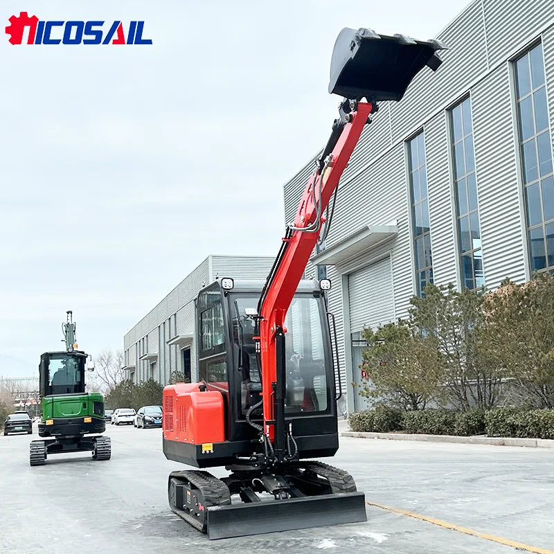CE EPA SHANDONG Euro V Mini Escavadeiras de Esteiras 2,5 Ton 3 Ton com Bomba de Motor-Mini Bagger de Alto Desempenho para Venda