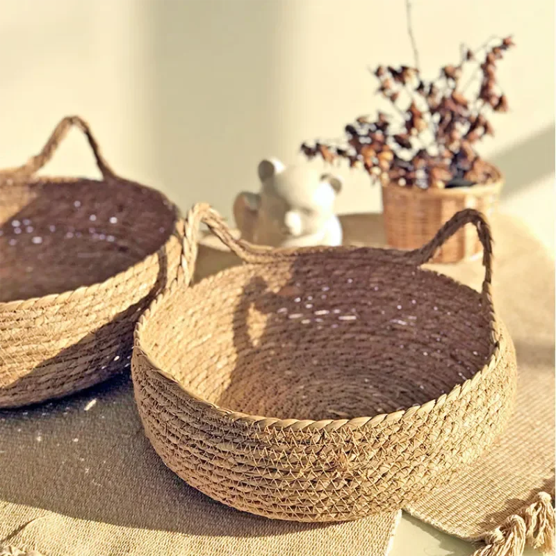 Handmade Vine Woven Cat Nest, Almofada Destacável, Lavável, Puro, Universal, Sazonal, Calor, Pet Shop, Acessórios, 4 Estações, Inverno