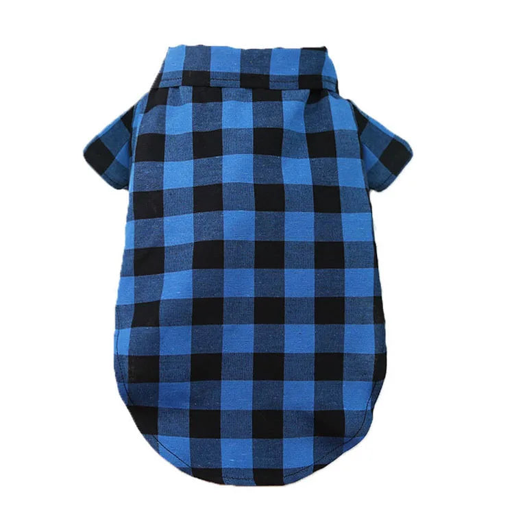 Cão de estimação roupas xadrez camisa terno gravata vestido primavera verão filhote de cachorro casaco teddy bear pomeranian colete pequeno-médio cão gato animal de estimação traje