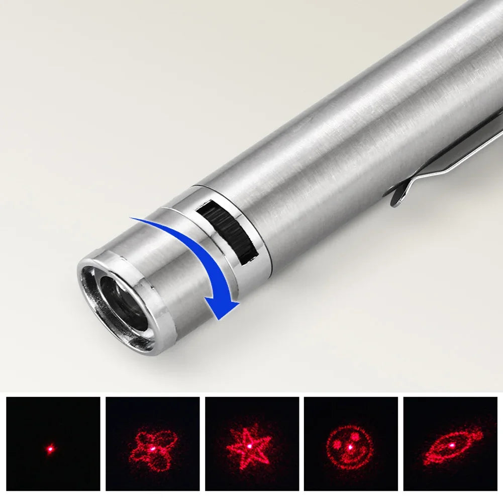 3-em-1 pet ponteiro gato brinquedo usb recarregável ponto vermelho luz engraçado gato caçador vara caneta interativa ponteiro produtos para animais de estimação