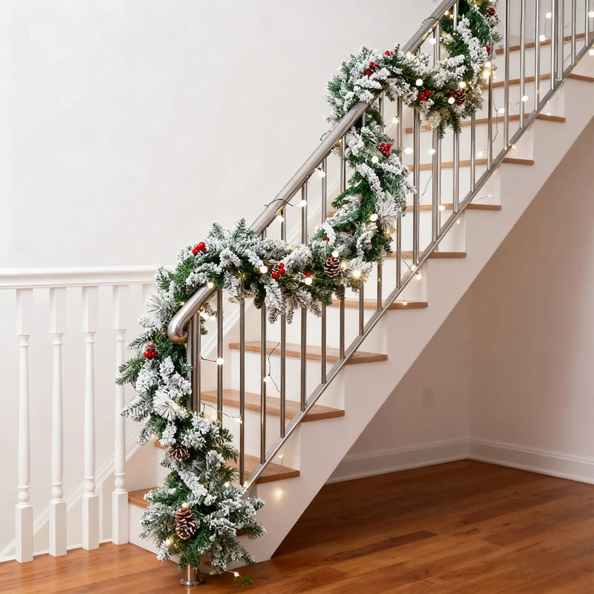 1pc plantas verdes artificiais árvore de natal guirlanda festa em casa decorativa ao ar livre quintal pinho rattan pendurado decoração