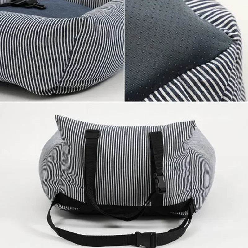Assentos de carro para cães de viagem, céu estrelado azul, para cães pequenos e médios, capa de cama para transportar animais de estimação, produtos confortáveis e quentes para animais de estimação