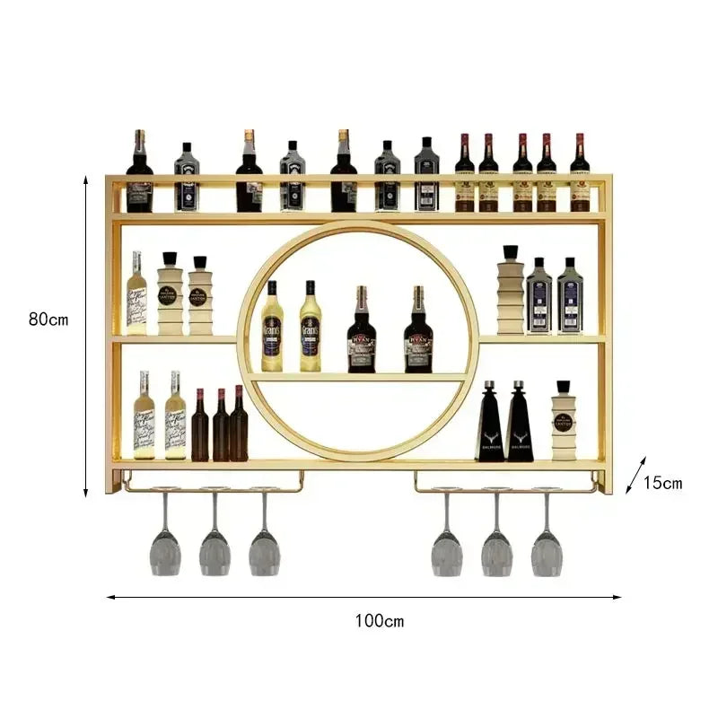 Suporte para barra de vinho, copo preto em miniatura único, armazenamento de vidro, decoração de armário de vinho, montagem na parede, garrafa de rack de vinho