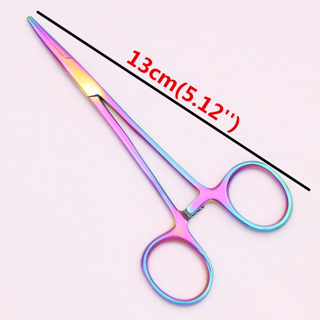 Pinça hemostática para salão de beleza de animais de estimação, 13cm (5 ''), profissional, cães, hospital, gatos, lesões, casa, aço inoxidável japonês