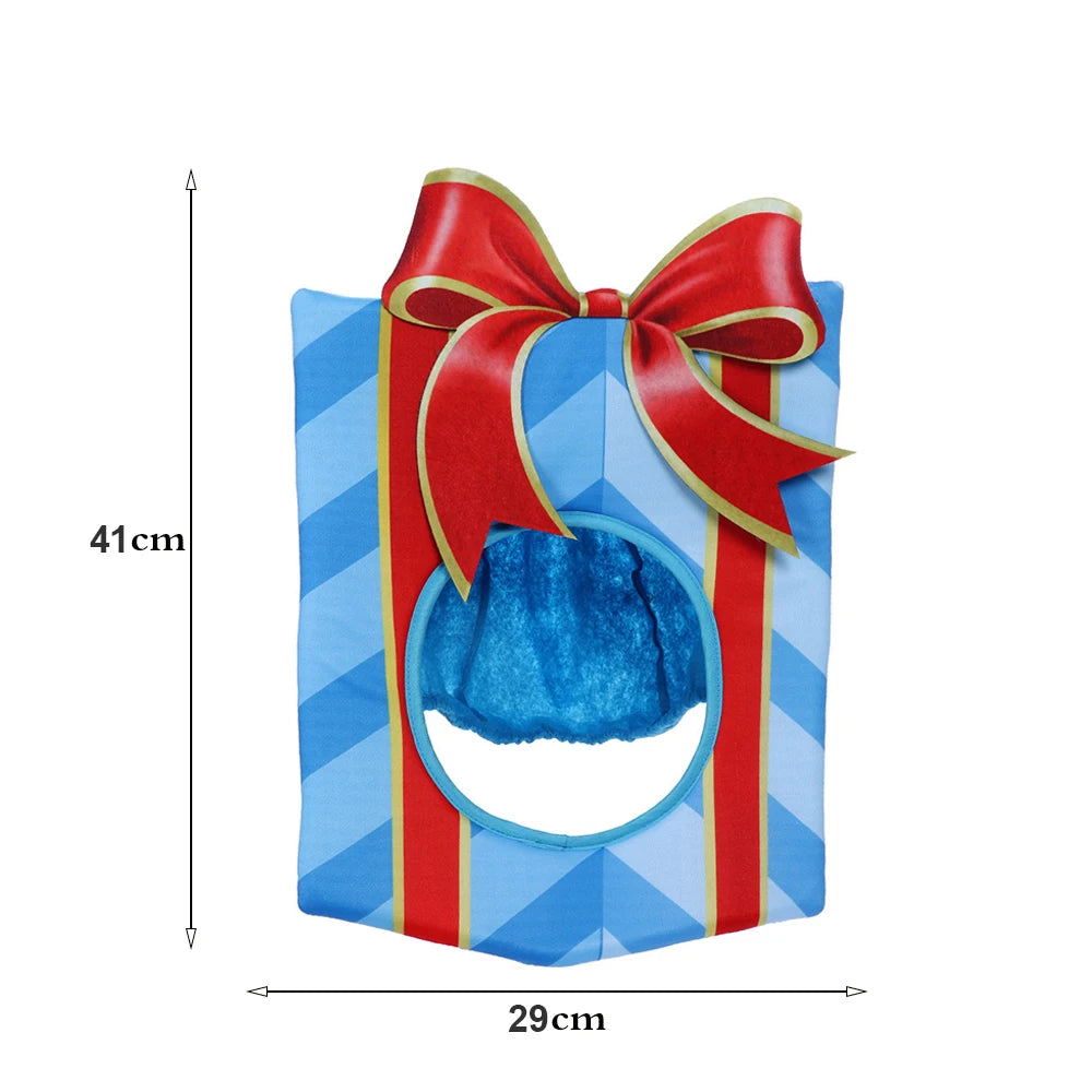 Natal engraçado chapéu novidade árvore de natal chips presente em forma de máscara boné chapelaria festa de natal prop ano novo navidad decoração favor