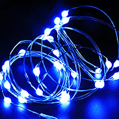 1 pçs 1m 2 3m 5m fio de cobre led luzes da corda iluminação do feriado guirlanda de fadas para a árvore de natal festa de casamento decoração natal