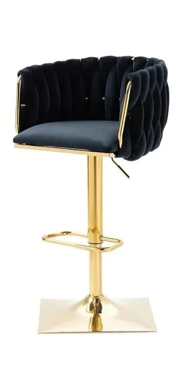 Bancos de bar modernos com pernas douradas, altura ajustável, banco de bar minimalista italiano, designer ergonômico, mama sandalyesi, móveis de cozinha
