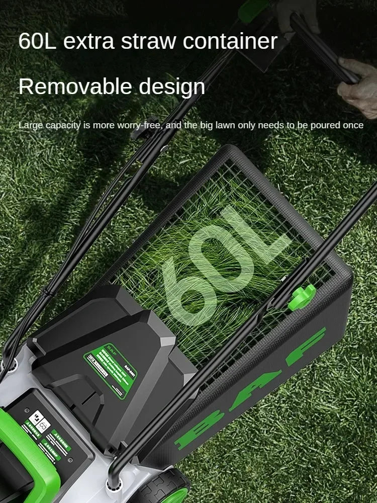 Cortador de grama elétrico de alta potência – perfeito para jardas grandes, eficiência estilo push e operação com fio incluída