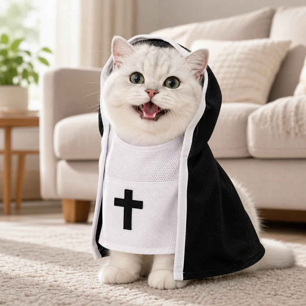 Roupas de Fantasia para Animais de Estimação para Cães e Gatos Pequenos e Médios, Vestidos Decorativos Engraçados para Halloween, Acessórios para Fotos de Animais de Estimação