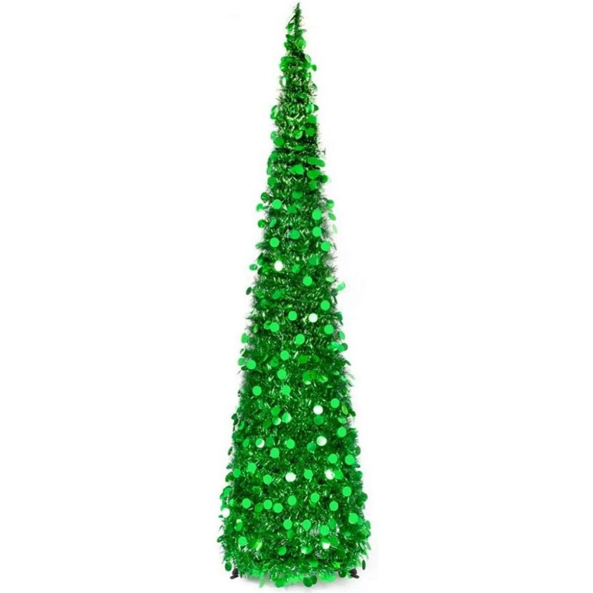 Árvore de natal 1.2m retrátil dobrável enfeites chenille espiral design festivo feriado decoração de natal casa acessório interior