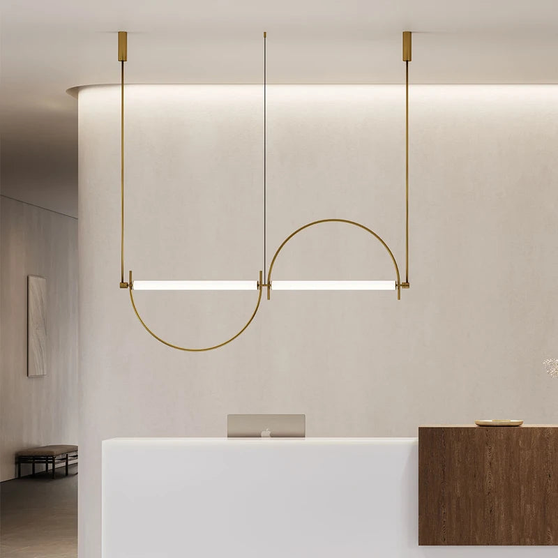 Sala de estar minimalista luz pingente moderno designer arte lâmpada led quarto estudo sala jantar balcão barra minimalista luz interior