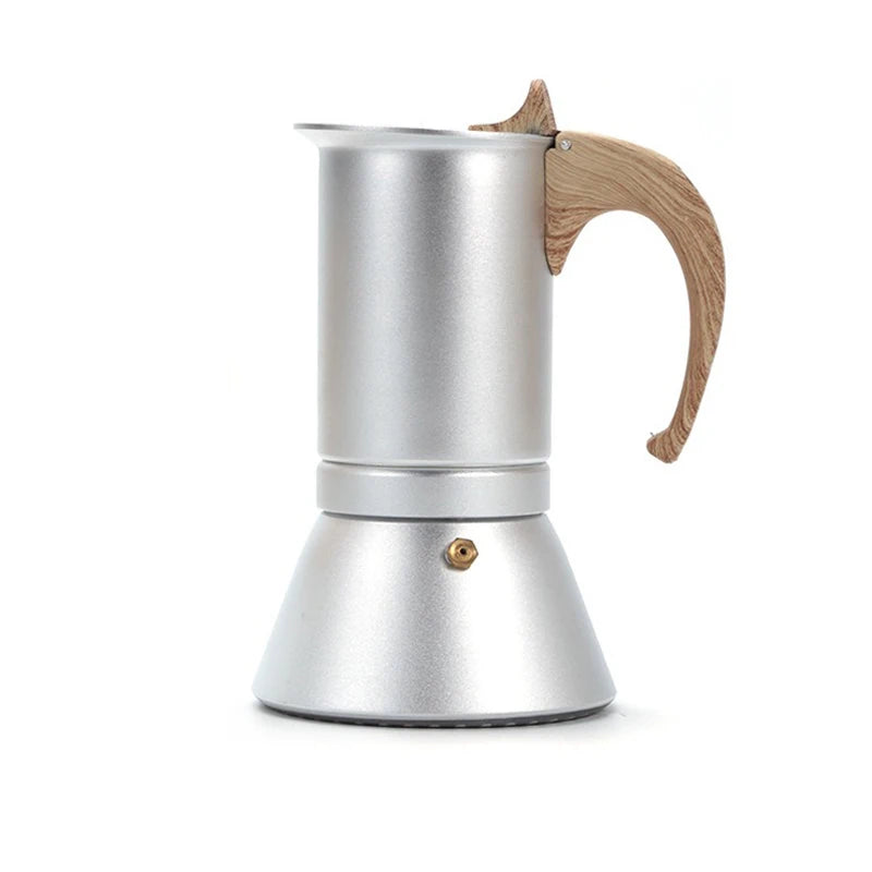 Justinlau 150ml/300ml cafeteira moka pot café percolador máquina de extração de café expresso pote de cerveja para indução casa/café