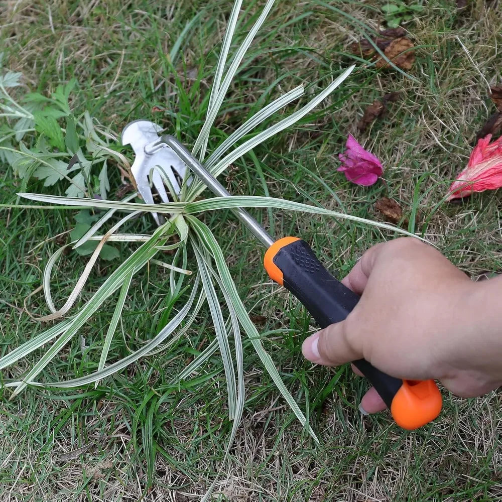 Ferramenta Portátil para Remoção de Ervas Daninhas, para Ferramentas Manuais de Jardinagem, Cultivo de Vegetais, Quintal e Remoção de Ervas Daninhas