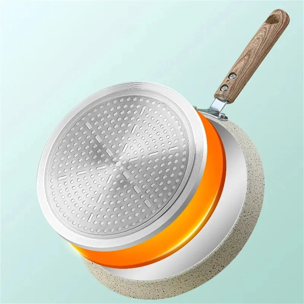 10in engrossado omelete pan pizza frigideira pote de bife cozinhar para fogão a gás de indução panelas de cozinha antiaderente panelas de panqueca Kasa & Pet Store