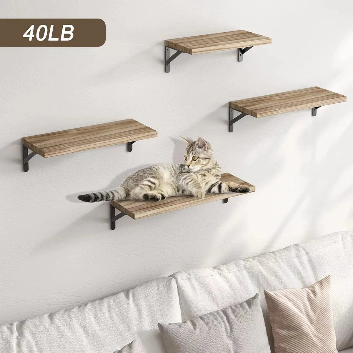 Prateleiras flutuantes para parede, estantes, prateleira de madeira montada na parede para sala de estar, banheiro, quarto, cozinha, decoração de casa