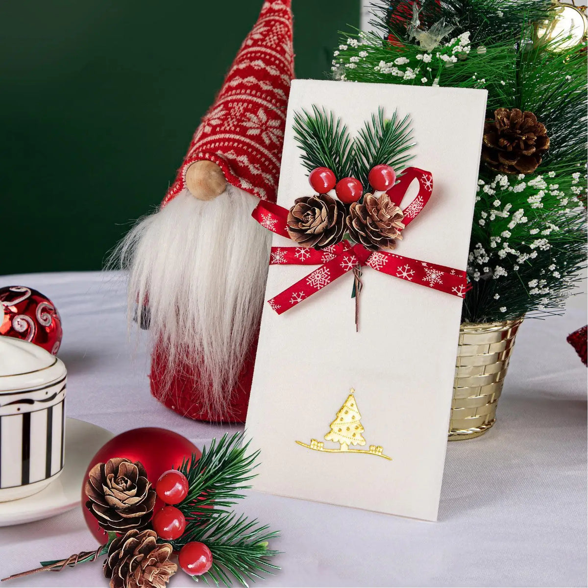 Decoração de natal picaretas 10 peças decoração artificial do feriado ramos de natal decorativos para cartões de felicitações de configuração de casamento