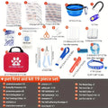 Kit de primeiros socorros para animais de estimação: contém suprimentos de emergência e cobertor de emergência, adequado para caminhadas, camping e mochilão.