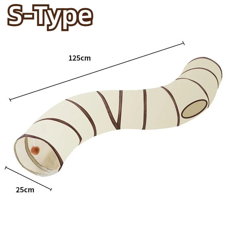 Túnel Dobrável para Gatos, Brinquedo Interativo para Gatos, Filhotes, Cães e Coelhos, para Treinamento e Diversão, Alivia o Tédio.