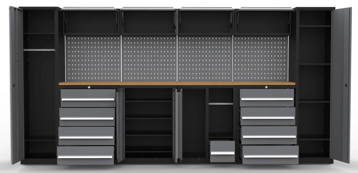Conjuntos de ferramentas de armazenamento de ferramentas de nível industrial Garagem modular Bancada de trabalho de nível industrial resistente OEM ODM Garagem personalizável