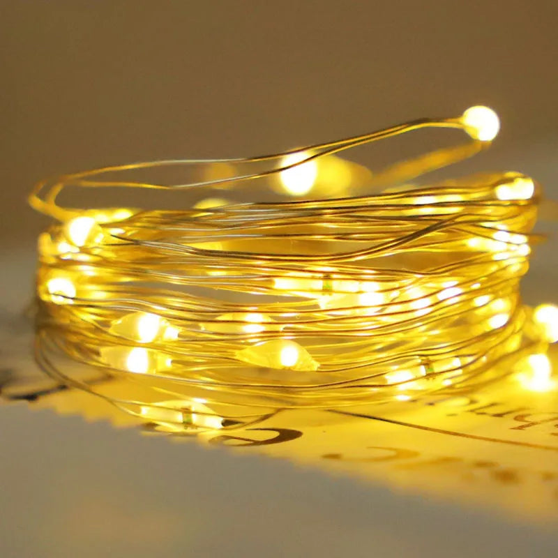 Luzes de fadas de natal recarregável led à prova d' água rgb luz de corda 8 modos design destacável para decoração de festa de casamento de árvore de natal