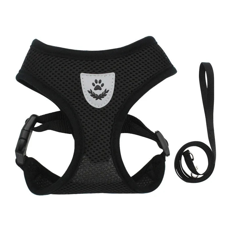 Trela e arnês para gatos, tenda para gatos, cinto de pescoço para gatos, anti-fuga, animais de estimação, colete, cinto de pescoço para cães mbd01 Kasa & Pet