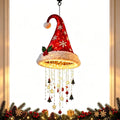 Luzes de Natal LED pendentes em formato de chapéu de Papai Noel, luminárias candelabro quentes e brilhantes, enfeite de Natal para casa, escadas, festas e decoração de feriados, novo.