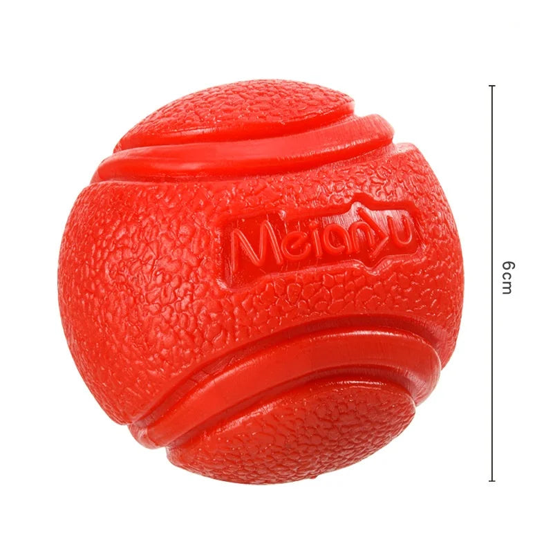 Brinquedos para Cães de Estimação: Bola de Borracha Sólida e Resistente, Durável, Resistente à Mastigação, Alto Salto, para Lançar ao Ar Livre, Brincar de Busca e Treino Interativo para Filhotes