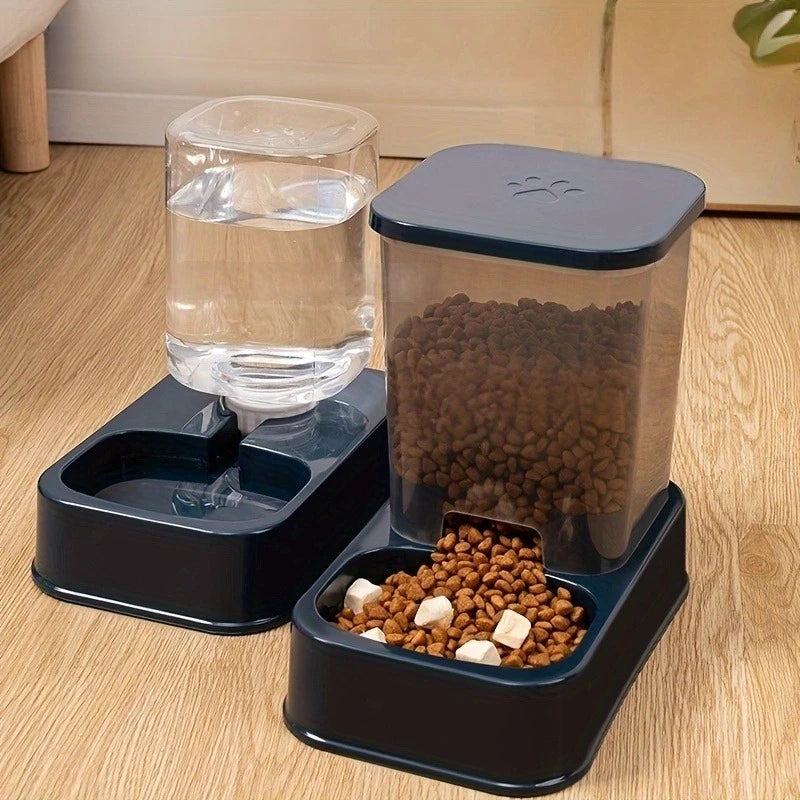 Comedouro e Bebedouro Automático para Gatos e Cães - Conjunto de Tigela para Ração e Bebedouro, Controle Inteligente de Porções para Gatos e Cães, Sem Bateria Kasa & Pet