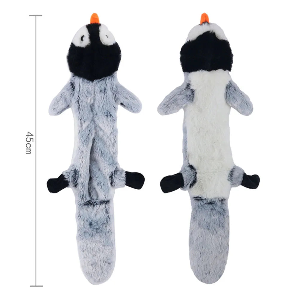 Engraçado animal simulado sem recheio brinquedo do cão com rangidos durável stuffingless pelúcia estridente cão mastigar brinquedo crinkle pet rangido brinquedo