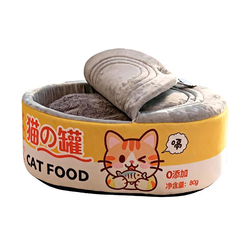 Cama para Gatos em Pelúcia, Ninho de Dormir para Animais de Estimação, Almofada Macia e Quente, Sofá-Caverna, Tapete para Gatos, Gatinhos e Cães Pequenos, Uso Interno