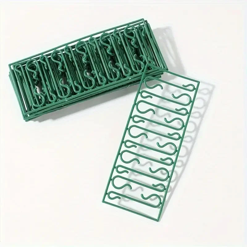 50/400 pçs mini gancho de natal de plástico em forma de s árvore de natal bola pingentes ornamento pendurado cabide diy navidad decoração de festa em casa