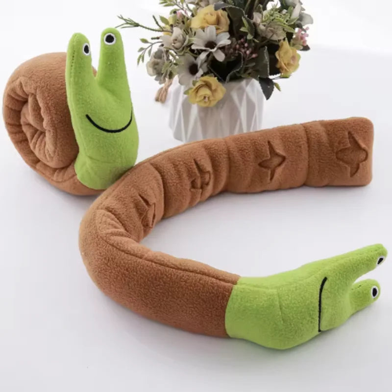 Brinquedos para animais de estimação em forma de caracol para cães e gatos, quebra-cabeças de treinamento para ocultar odores, tapetes divertidos para cheirar, jogo interativo para gatos e cães