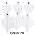 Ornamento de Fantasma Branco de Halloween com Várias Expressões, Decoração Suspensa para Interiores e Exteriores, Adereços de Palco para o Festival dos Fantasmas