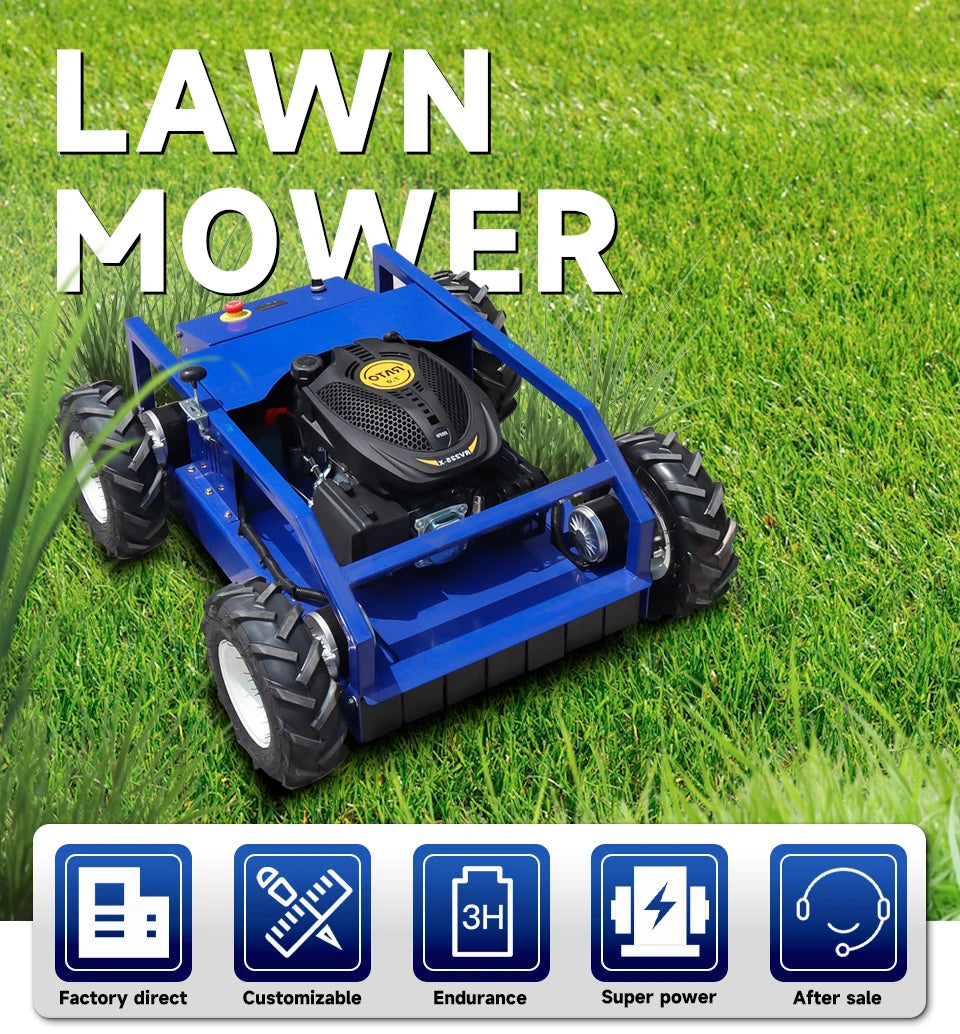 Cortador de Grama Robô Automático Durável CE/EU5/EPA 1500 ㎡ /h 500MM 5KM/H Preço Baixo Suporte à Personalização
