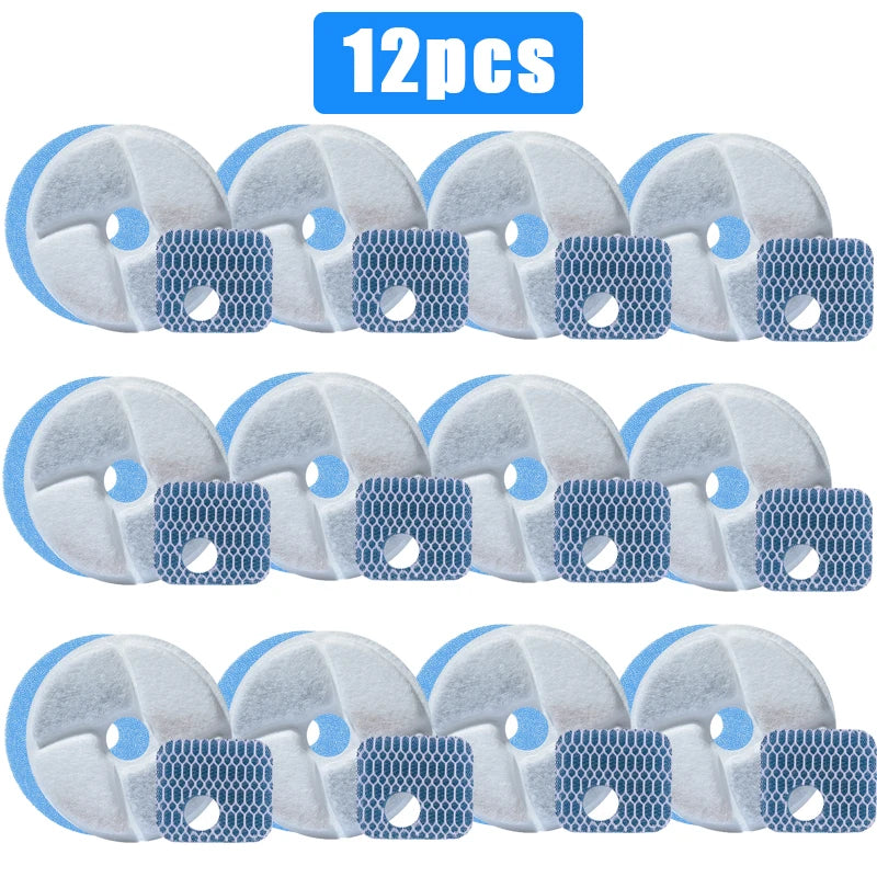 Dispensador de água para animais de estimação, filtro para fonte de água de gato, filtro para fonte potável, filtragem de ciclo, fácil de limpar