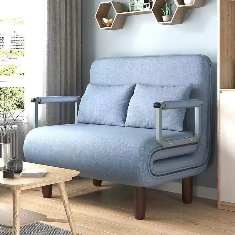 Sofá-cama dobrável durável, multifuncional, para sala de estar, ideal para descanso e economia de espaço, sofá-cama individual para internet.