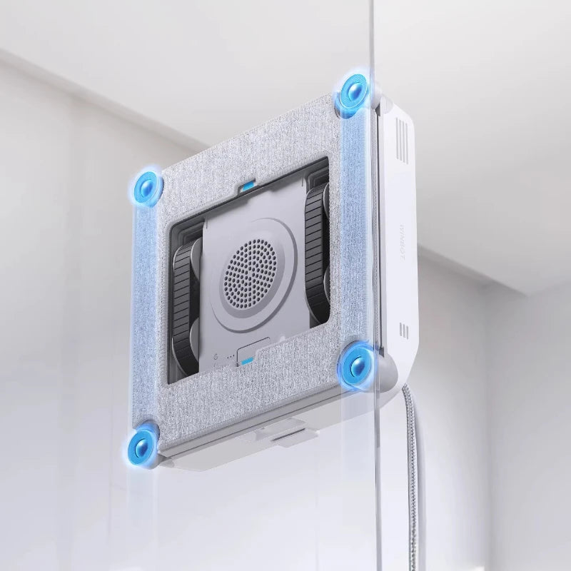 Robô Inteligente ECOVACS para Limpeza de Janelas WINBOT MINI2 Robô de Limpeza de Vidros 8000Pa Aspirador de Vidros 100-240V