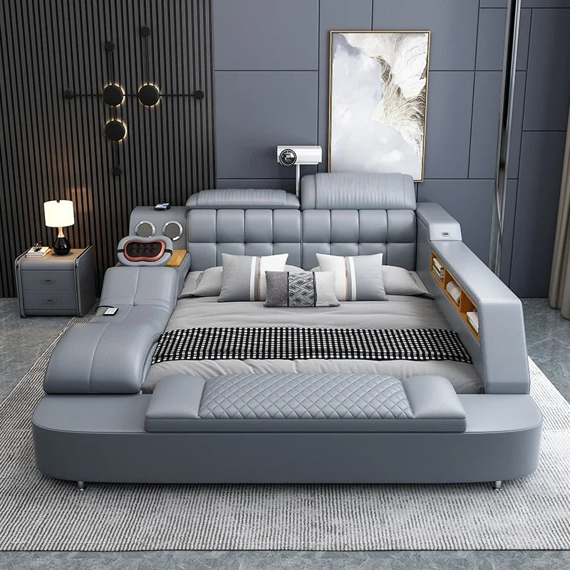 Frame Upholstered Bed Handles Unique Double Modern Children Bed Luxury Sleeping Muebles Para El Hogar Bedroom Decoration