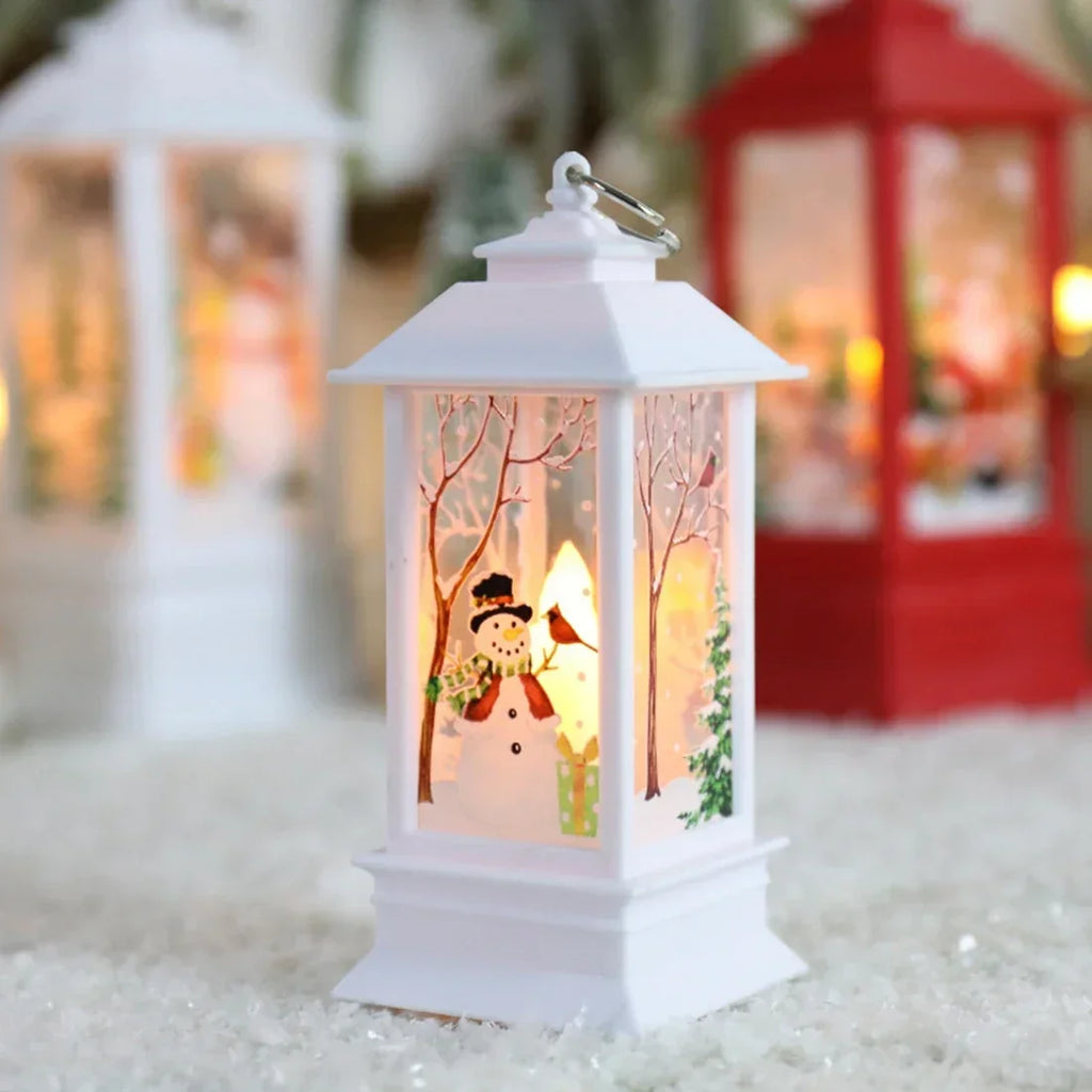 Natal santa lanterna luzes de vento feliz natal decoração para casa natal navidad 2022 ornamentos de natal presentes ano novo 2023