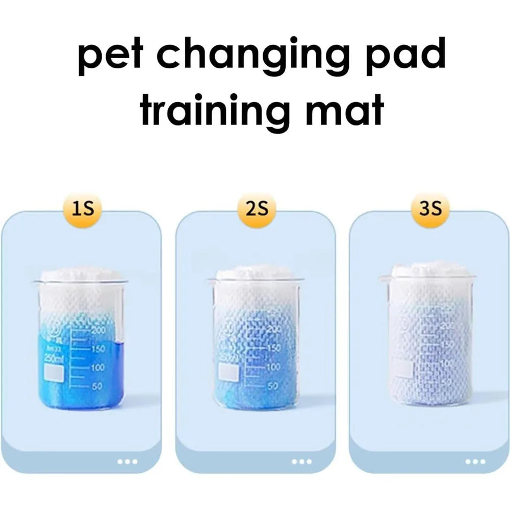 100 pçs/saco papel absorvente de urina do cão pet papel absorvente fralda almofada de urina secagem rápida limpar urina papel absorvente suprimentos para animais de estimação