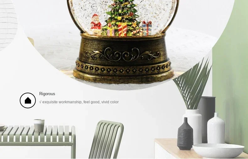 Luzes De Vento Caixas De Música, Bolas De Cristal, Árvore De Papai Noel, Enfeites, Presentes De Natal, Decorações De Carnaval, Vento