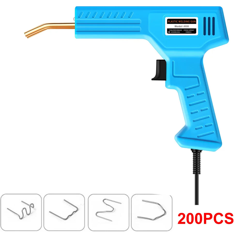 Kit de soldagem de plástico, kit de reparo de soldador, grampeador quente para rachaduras de para-choques de carro, caiaques, brinquedos de plástico
