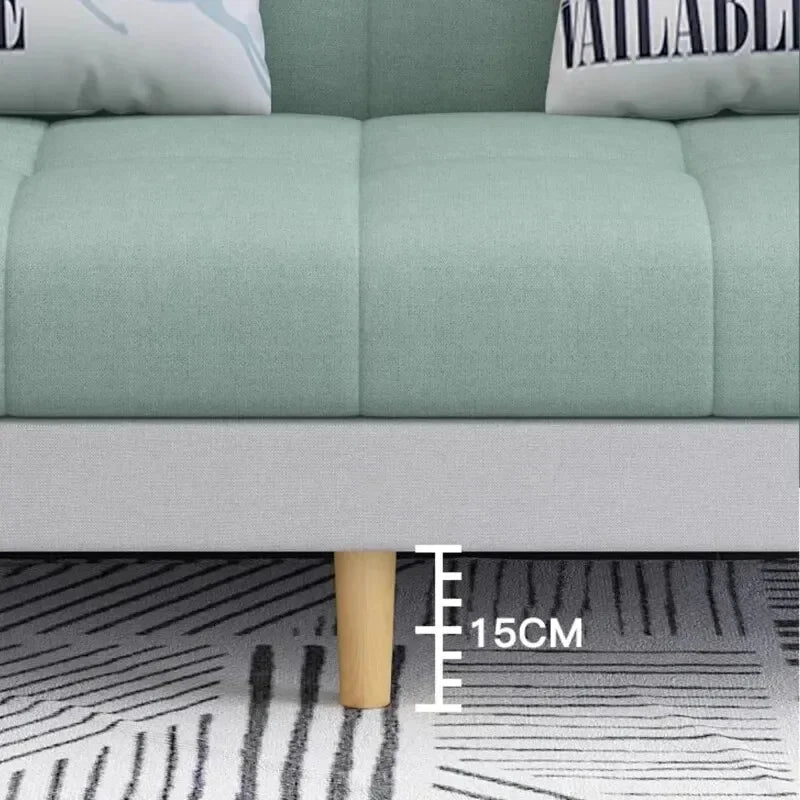 Sofá-Cama Pequeno e Estável, Cama de Casal Dobrável de Dupla Função, Sofá para Soneca em Casa/Escritório, Sofá para Três Pessoas, Tecido Confortável, Sofá Preguiçoso