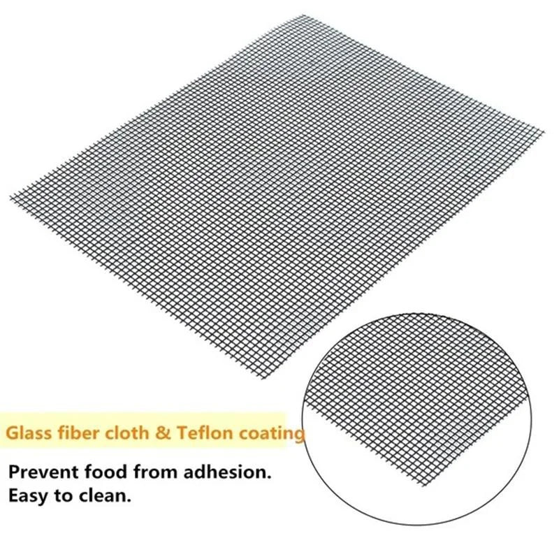 Tapete de Grelha para Churrasco ao Ar Livre JJYY, Tapete de Grelha Antiaderente e Resistente a Altas Temperaturas, Tapete para Churrasco